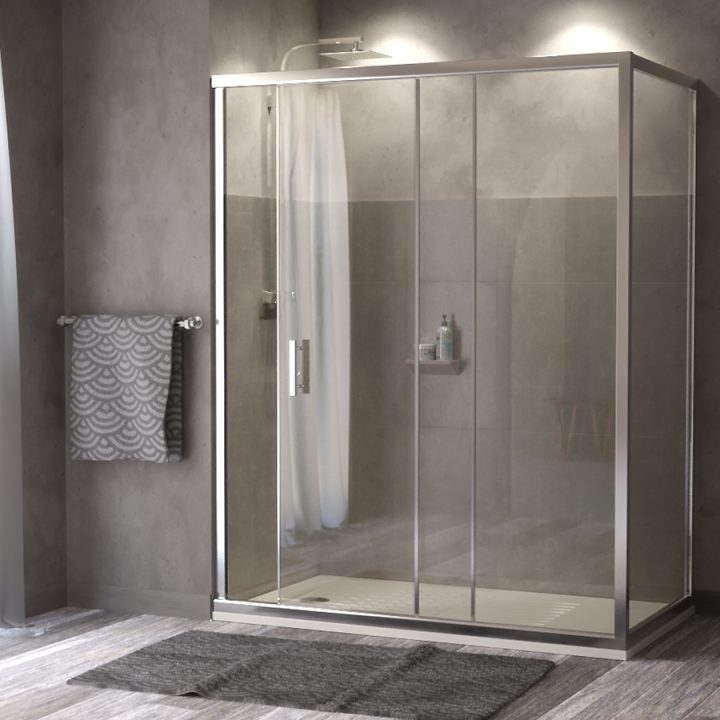 Porte De Douche Nérina Coulissante – Creazur France encequiconcerne Parois De Douche Coulissante