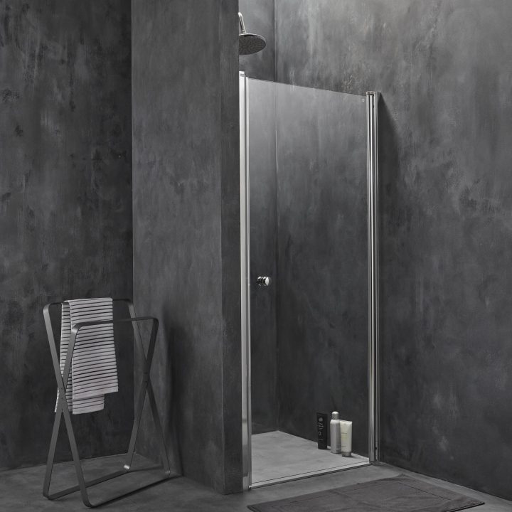 Porte De Douche Pivotante 80 Cm, Transparent, Flexa Breuer avec Breuer Salle De Bain