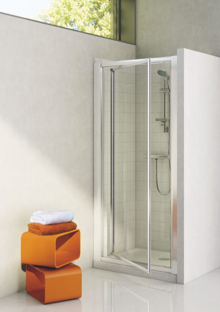 Porte De Douche Tipica-Pv 90 Cm Pour Receveur Carré Ou Rectangulaire Avec 1  Panneau Pivotant En Verre Transparent, Blanc Réf. T2387Ac concernant Porte De Douche Pivotant