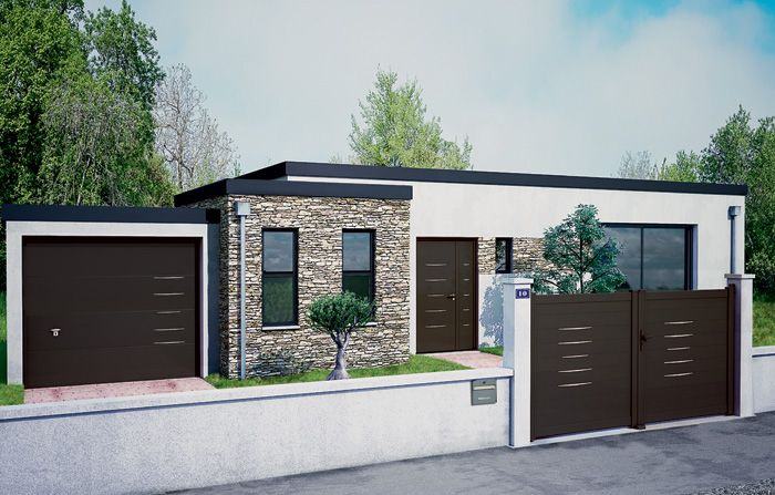 Porte D'Entrée Aluminium Bel'M, Modèle Alinéa | Porte D dedans Alinea Montpellier