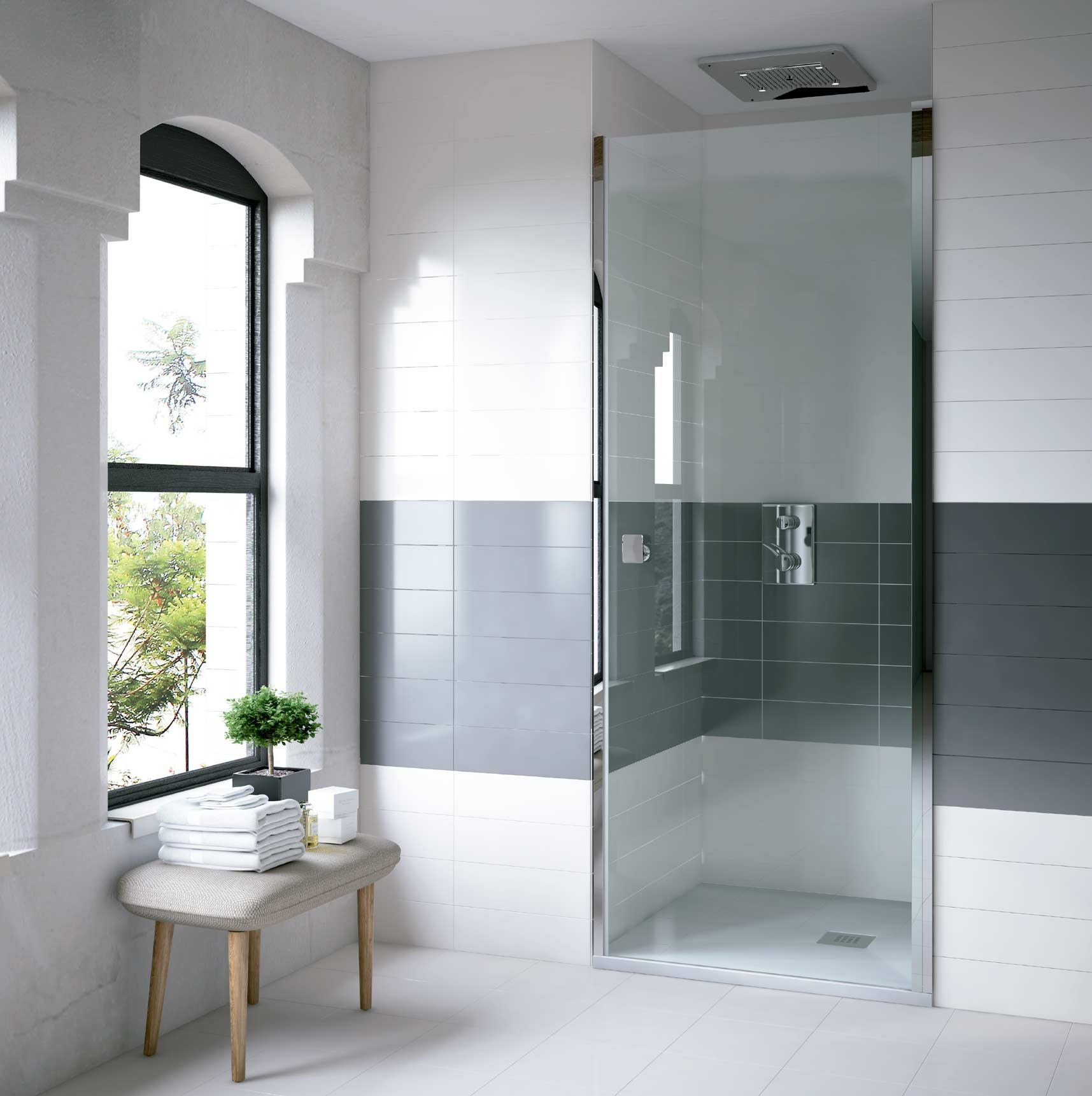 Porte Douche Battante Plenus encequiconcerne Porte De Douche Pivotant