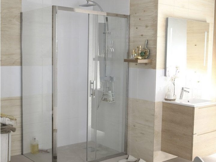 Porte Et Paroi De Douche Sur-Mesure | Leroy Merlin encequiconcerne Douche Sur Mesure
