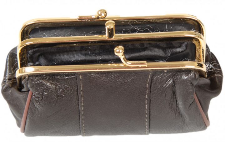 Porte Monnaie Femme Cuir Clic Clac Couleur Noir | Acloz encequiconcerne Clacmap