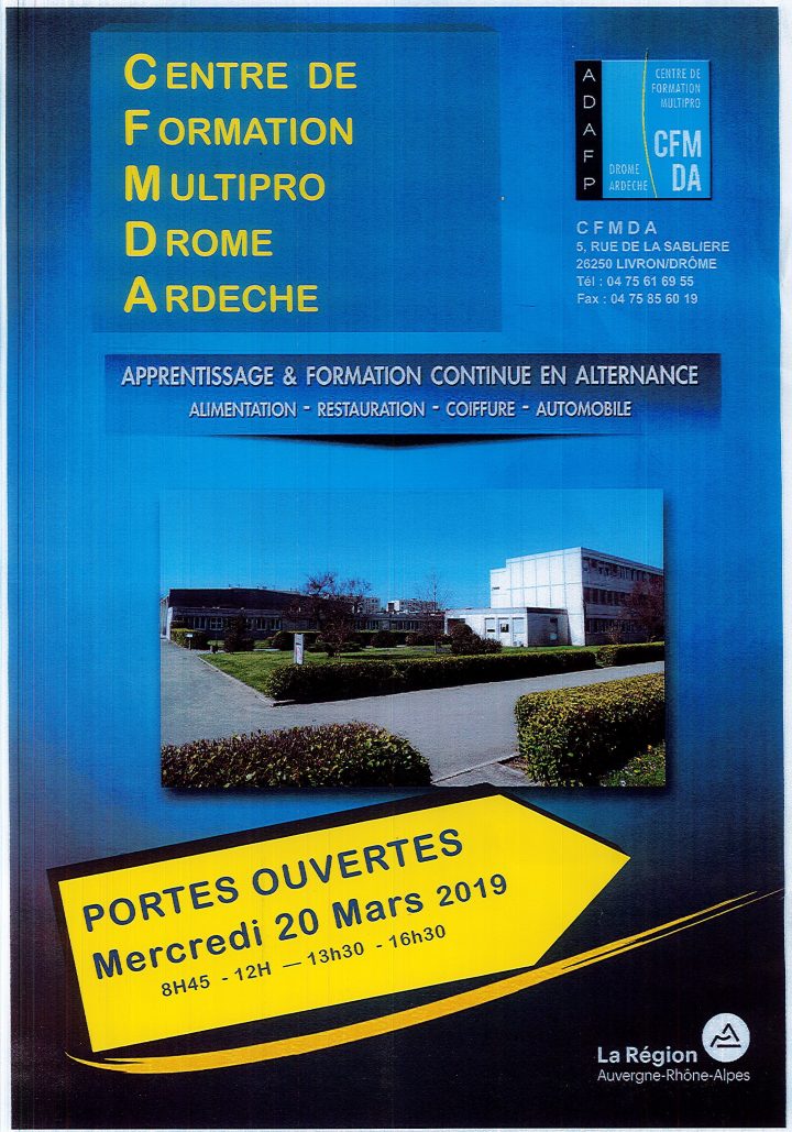 Portes Ouvertes Centre De Formation Multipro Drôme Ardèche concernant Chambre Des Metiers Drome