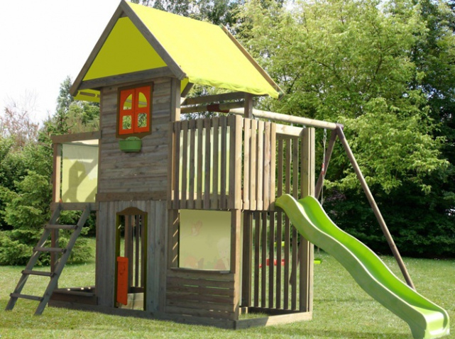 Portique Jardin Enfant – Cirque Et Balancoire intérieur Cabane De Jardin Enfant Pas Cher