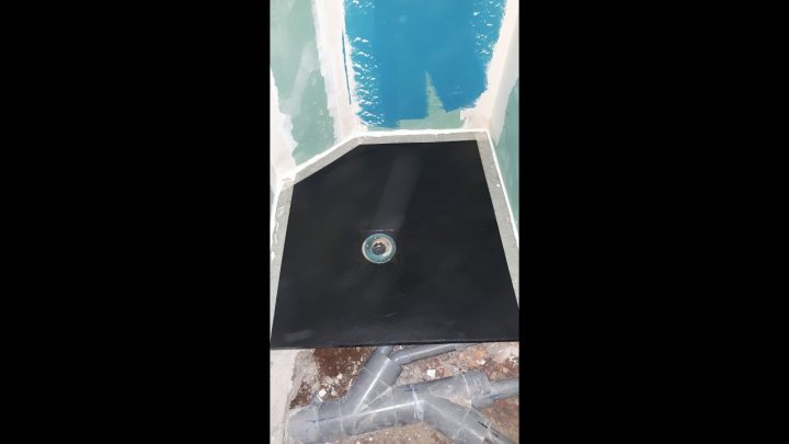 Pose D'un Bac À Douche Extra Plat Recoupable dedans Receveur De Douche 110X90