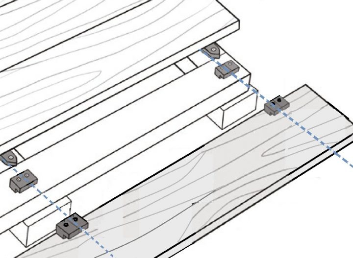Pose Fixation Lame De Terrasse Invisible Fixego – Jouplast destiné Fixego