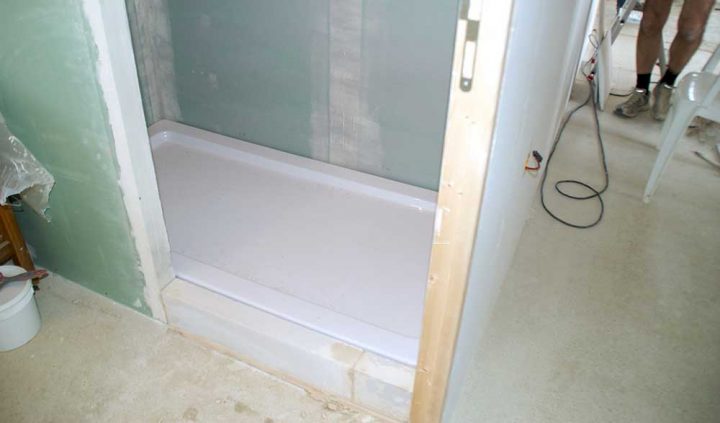 Poser Un Receveur De Douche à Poser Une Cabine De Douche Sur Plancher Bois