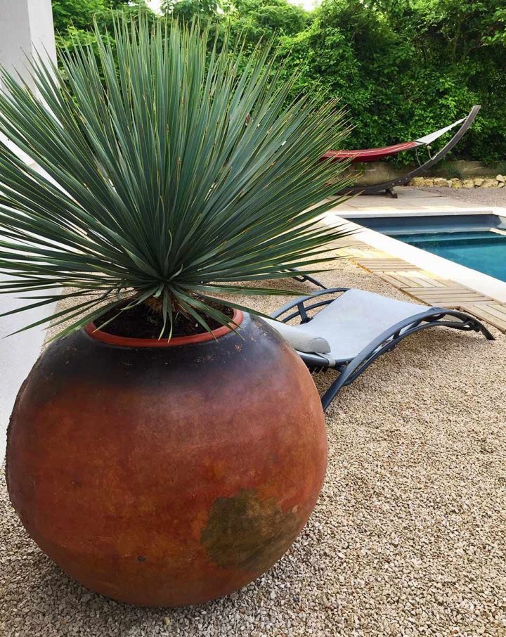 Poterie Terre Cuite Amadera, Piscine Et Hamacfarnienté intérieur Grande Poterie De Jardin