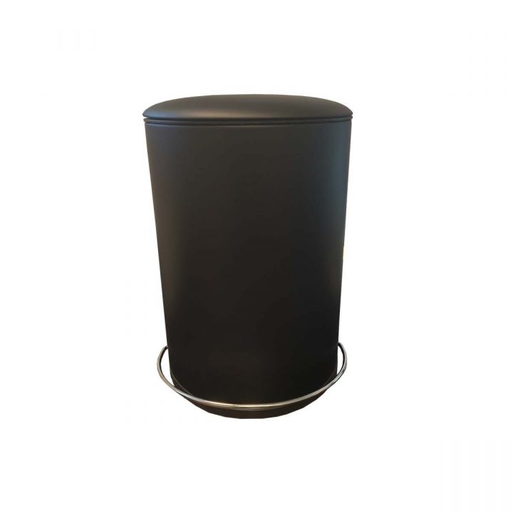 Poubelle De Salle De Bain Noire À Pédale à Petite Poubelle Salle De Bain