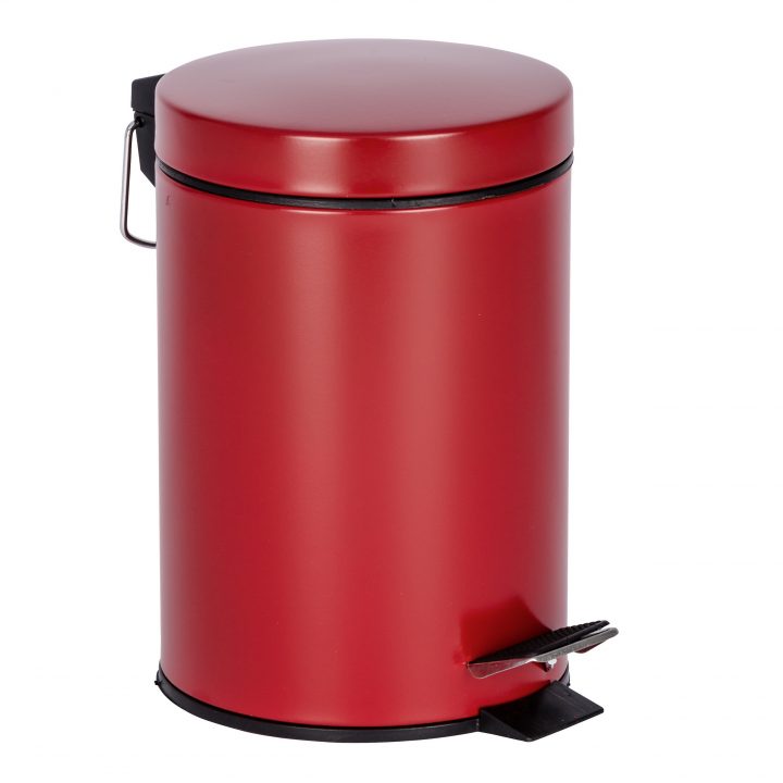Poubelle Salle De Bain Rouge 3L encequiconcerne Petite Poubelle Salle De Bain