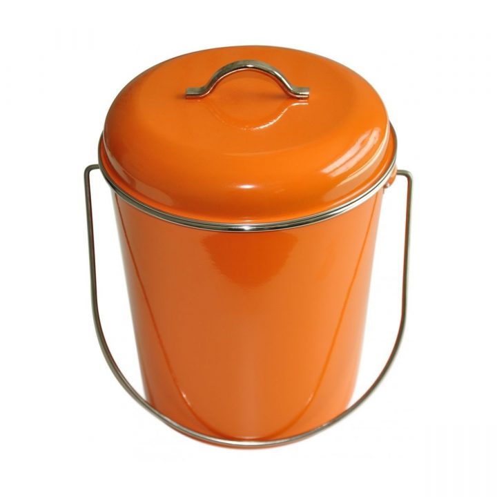 Poubelle Salle De Bains Ou Cuisine 6 L Waterquest Orange encequiconcerne Petite Poubelle Salle De Bain