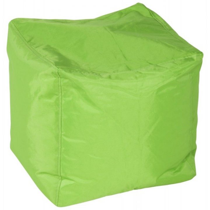 Pouf Carré Calandre En Textile (Vert) | Pouf Carré, Billes destiné Billes De Polystyrène Pour Pouf Castorama