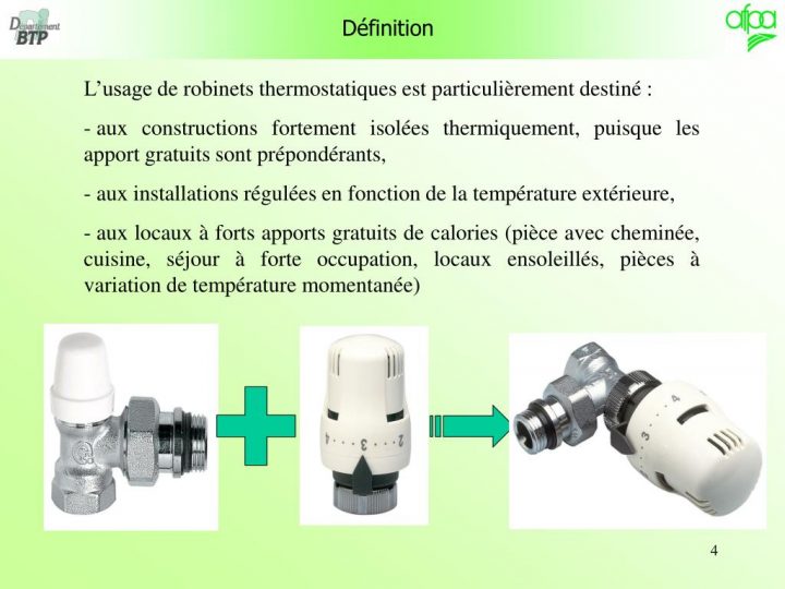 Ppt – Le Robinet Thermostatique Powerpoint Presentation intérieur Fonctionnement Robinet Thermostatique