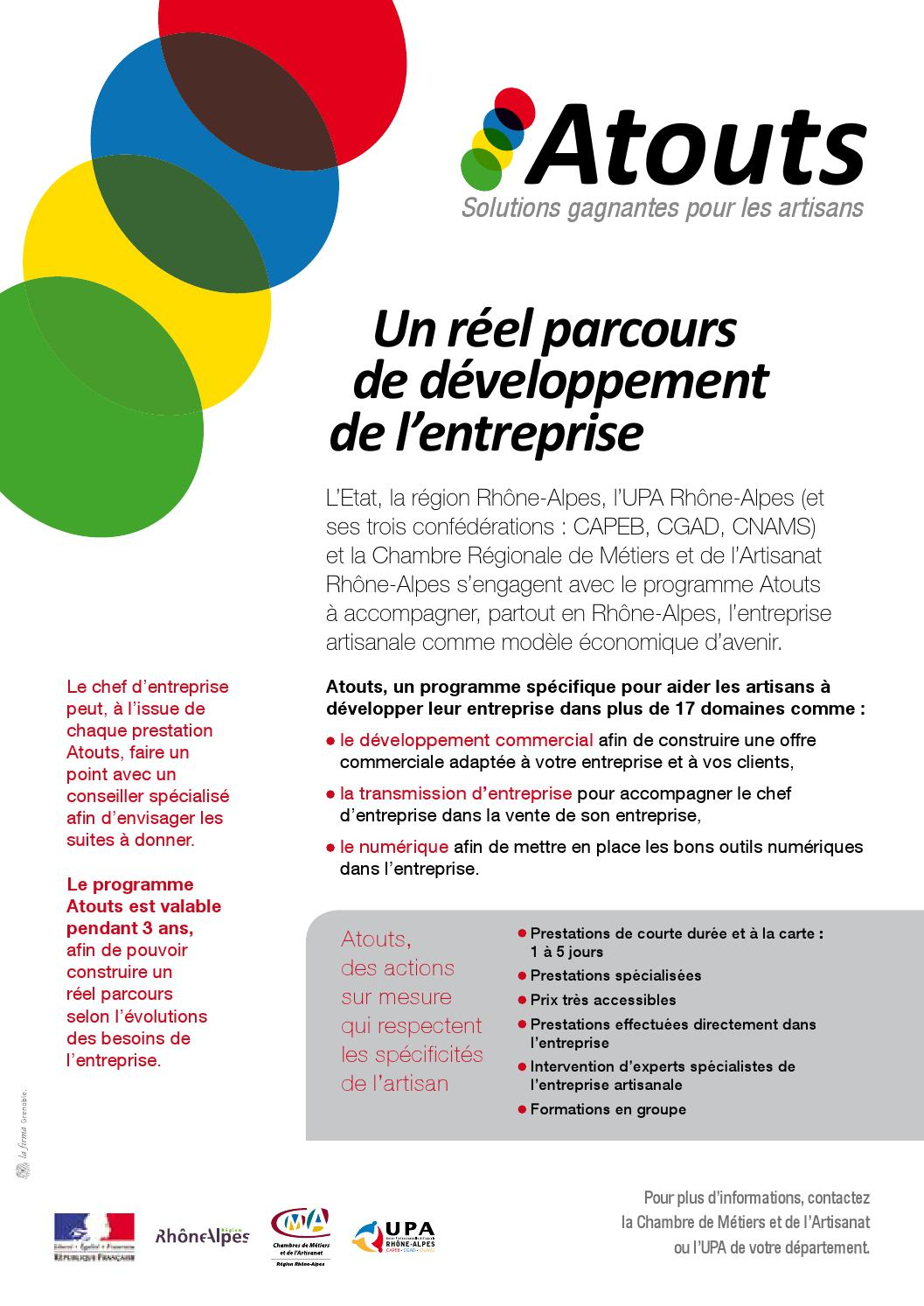Programme Atouts By Cma 69 - Issuu tout Chambre Des Métiers Grenoble