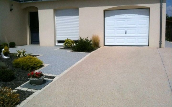 Projet D'Aménagement D'Allée De Garage En Béton Désactivé pour Aménagement Allée Entrée Maison