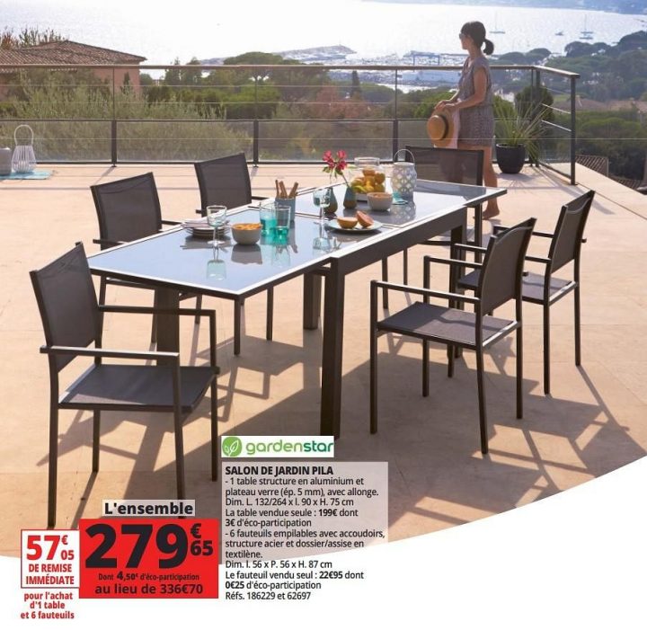 Promotion Auchan Ronq: L`ensemble Salon De Jardin Pila intérieur Salon De Jardin Auchan Noyelles Godault