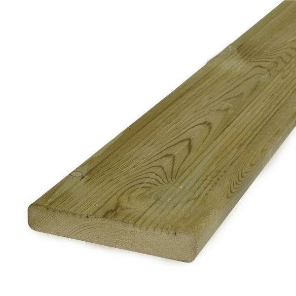 Protac – Lame De Terrasse Réversible Traité Classe 4 – Pin tout Lame Terrasse Bois Classe 4 Déstockage