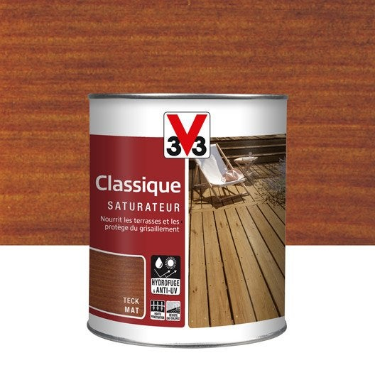 Protection Des Terrasses (Saturateur) Et Mobilier De intérieur Saturateur Luxens Protection Terrasse Bois 5L Naturel