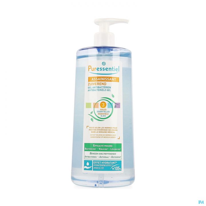 Puressentiel Assainissant Gel Antibactérien | 1 L encequiconcerne Gel Douche Antibactérien