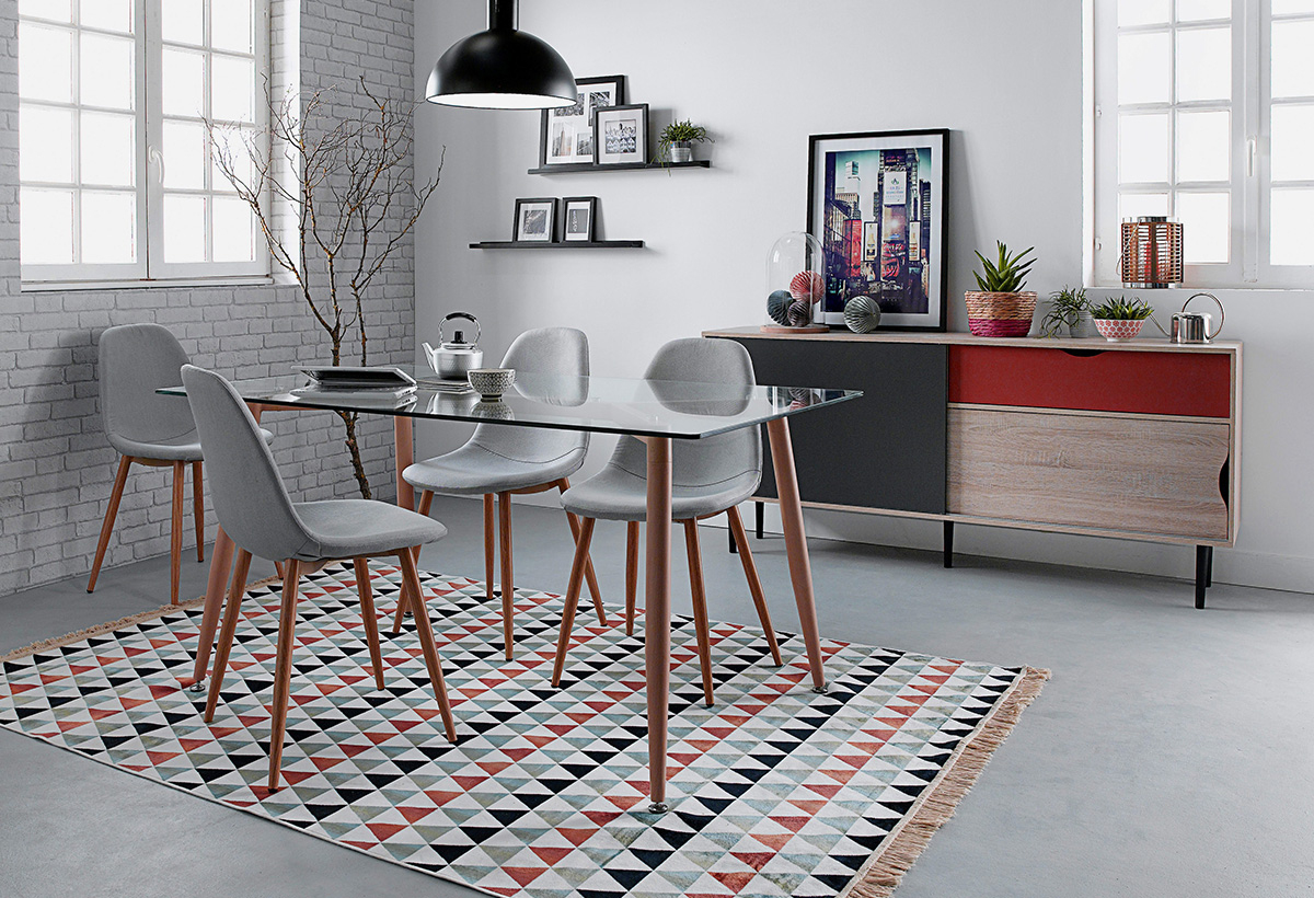 Quel Tapis Sous Une Table De Salle À Manger ? - Blog But intérieur Salla A Manger