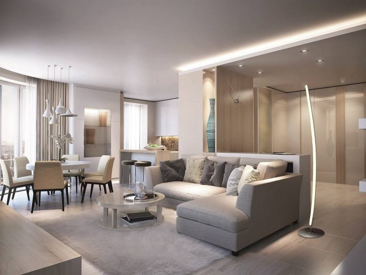 Quels Luminaires Avec Un Canapé D'angle ? – Laurie Lumière concernant Meuble Derriere Canapé