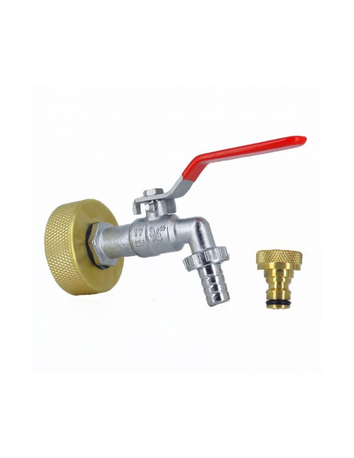 Raccord Cuve S60X6 Laiton – Robinet Laiton Chromé 15 Mm + Nez De Robinet  20X27 Laiton avec Robinet Cuve 1000 Litres