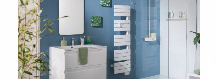 Radiateur Seche-Serviettes Électrique Allure Etroit – Thermor destiné Chauffage Électrique Salle De Bain