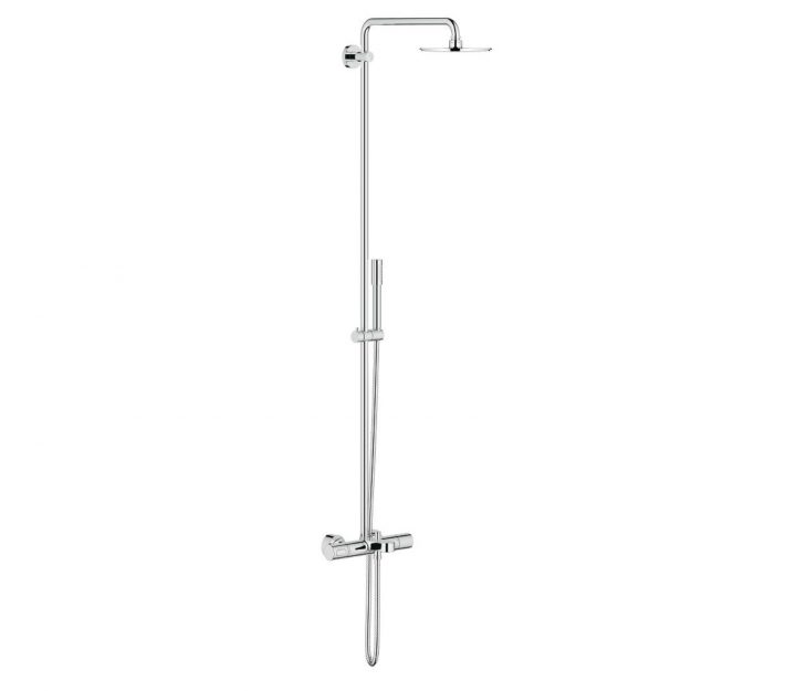 Rainshower System 210 Colonne De Douche Avec Thermostatique Bain/douche Chromé avec Colonne Bain Douche Grohe Rainshower System 210 Colonne De Douche Avec Thermostatique Bain/douche Chromé avec Colonne Bain Douche Grohe