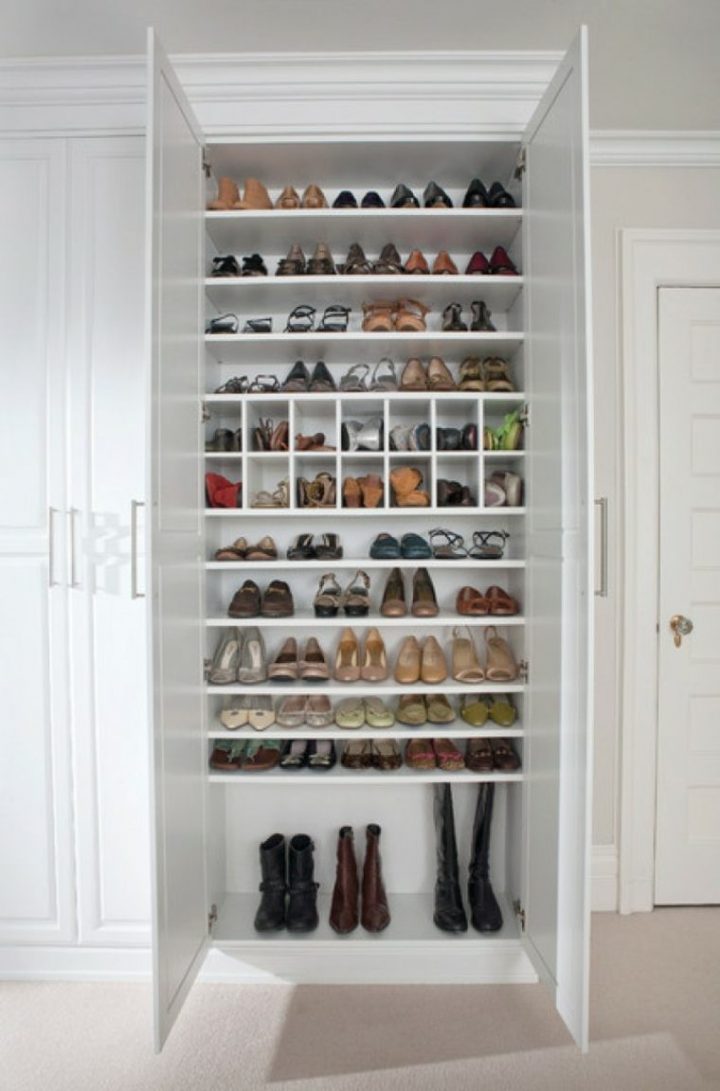 Rangement Chaussures : Idées Pour Armoire Et Dressing dedans Petit Meuble A Chaussure