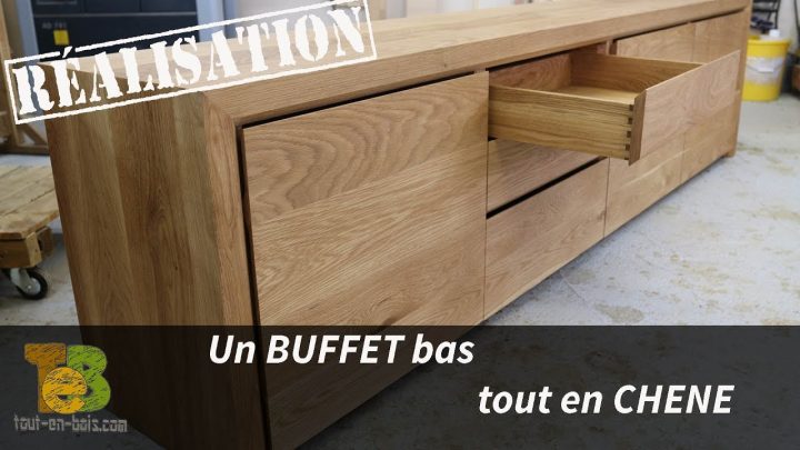 Réalisation D'un Buffet Design En Chêne – Le Travail Du Bois serapportantà Fabriquer Un Meuble En Bois Soi Même
