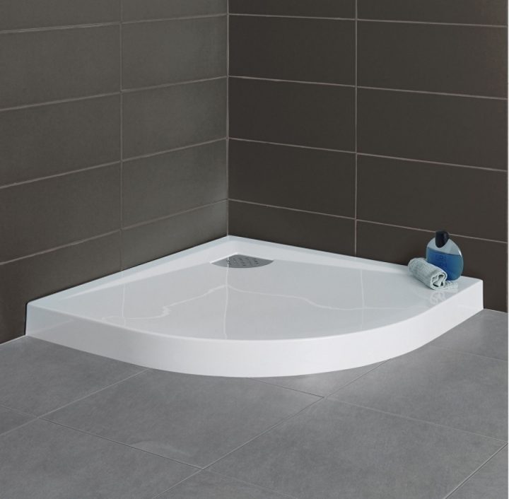 Receveur 1/4 Rond 90X90 Kinesurf Blanc concernant Bac Douche 90X90
