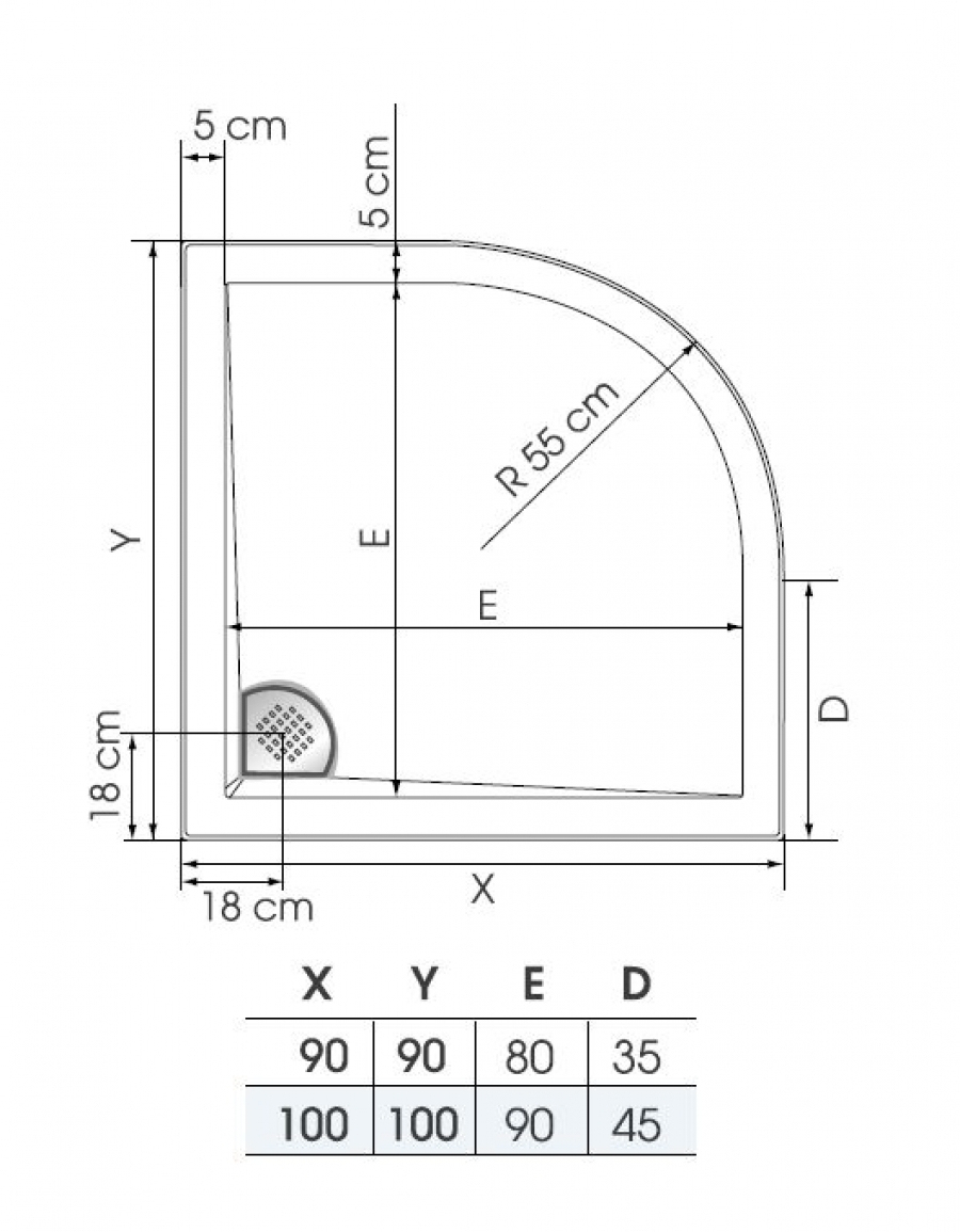 Receveur 1/4 Rond Kinesurf Blanc Extra-Plat - 90X90 à Receveur De Douche Extra Plat 90X90