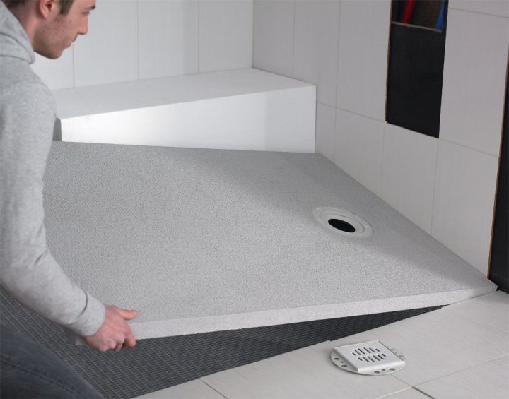 Receveur À Carreler 90X90 Cm Set Complet | Bricoman serapportantà Bac Douche A Carreler