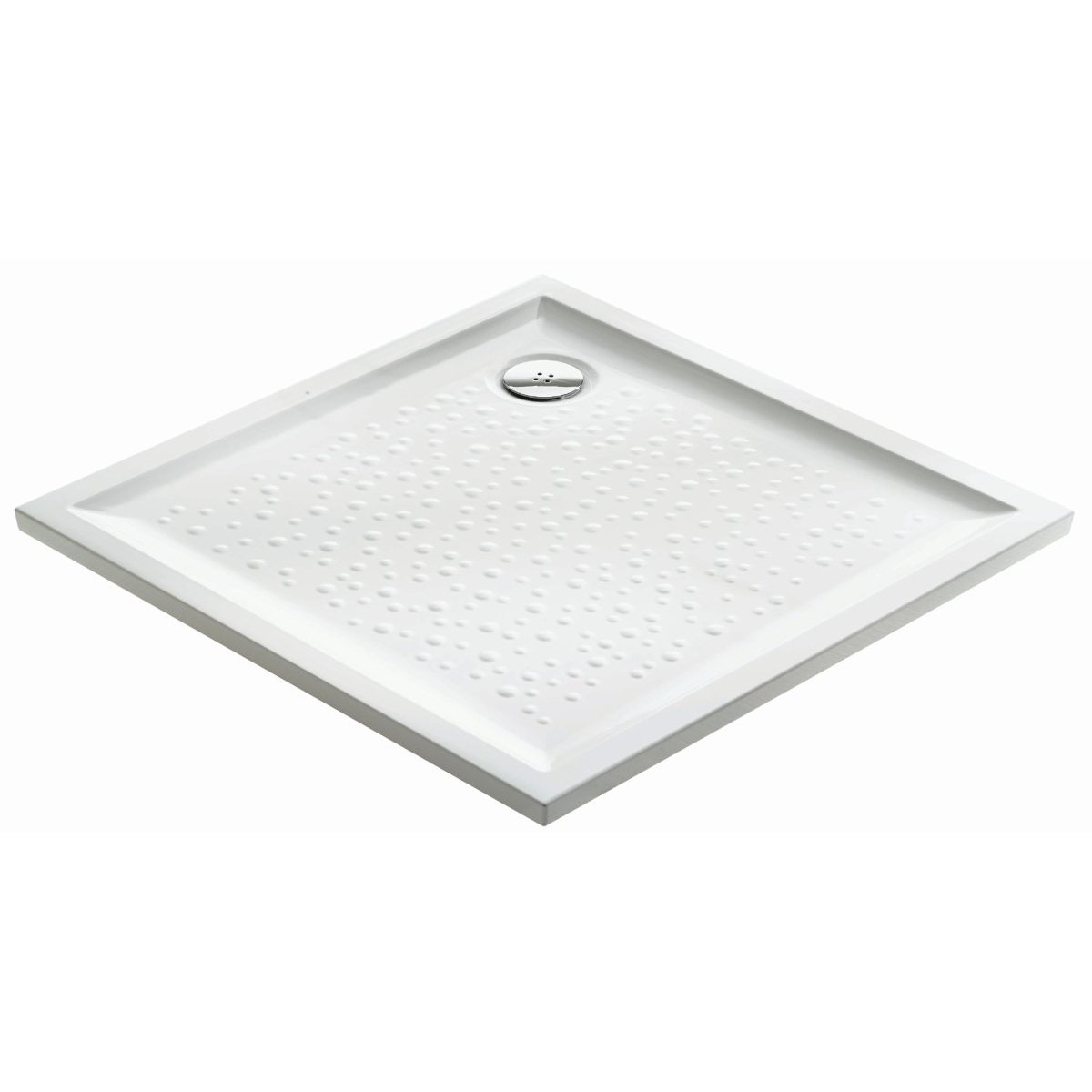 Receveur À Poser Extra-Plat Royan Blanc 100 X 100 Cm Selles tout Receveur Douche 100X100