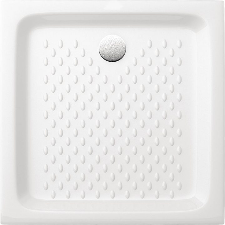 Receveur À Poser Vers'eau 80 X 80 Cm Grès Blanc à Bac Douche 80X80