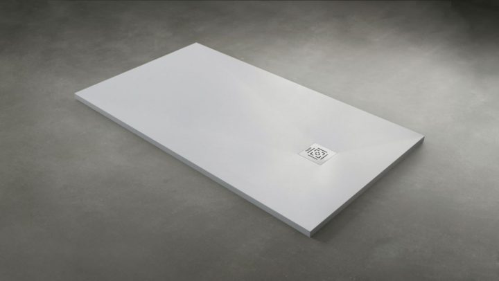 Receveur Daily'o 140 X 80 Cm Ardoise Blanc tout Receveur De Douche Recoupable