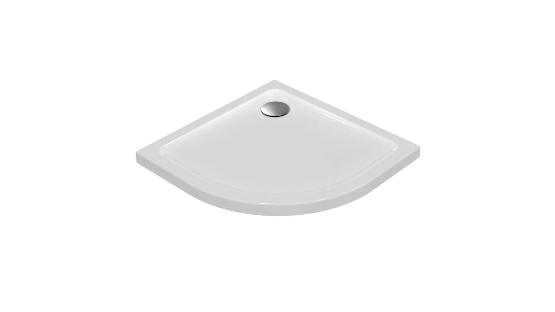 Receveur D'angle 90 X 90 Cm Quart De Rond Connect Design Ideal Standard dedans Receveur De Douche Extra Plat 90X90