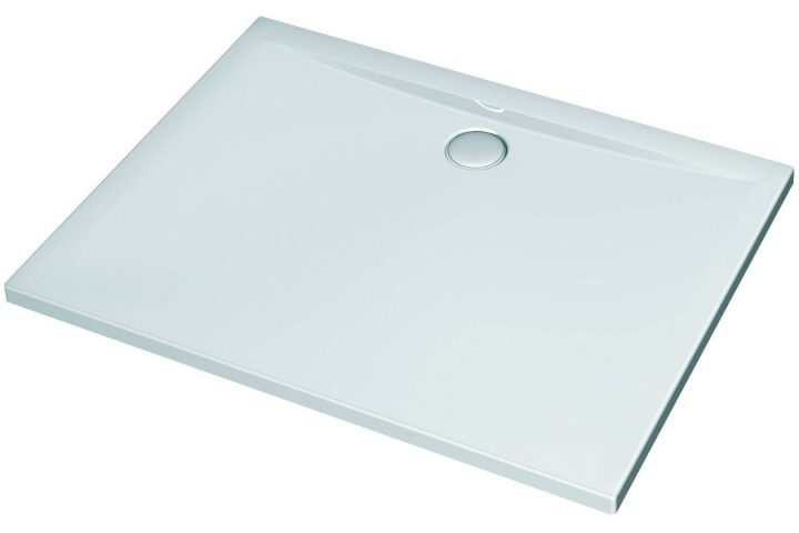 Receveur De Douche 100X90 Ideal Standard Ultra Flat 1000X900X25Mm  Rectangulaire Blanc K162701 destiné Receveur De Douche 100X90