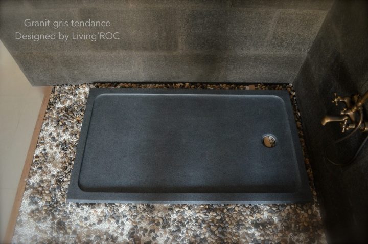 Receveur De Douche 120X80 En Pierre Taillé Dans Le Granit Palaos pour Bac Douche 120X80