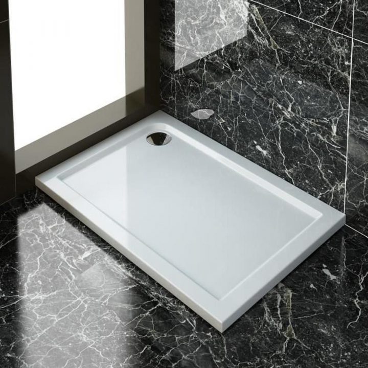 Receveur De Douche 70X100 Cm Plat Rectangulaire Bac À Douche serapportantà Receveur De Douche 70X100