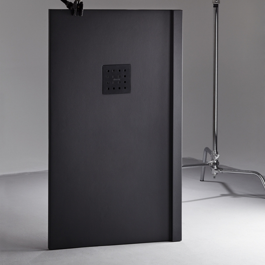 Receveur De Douche 70X100 Liso Enmarcado Frontal Graphite pour Receveur De Douche 70X100