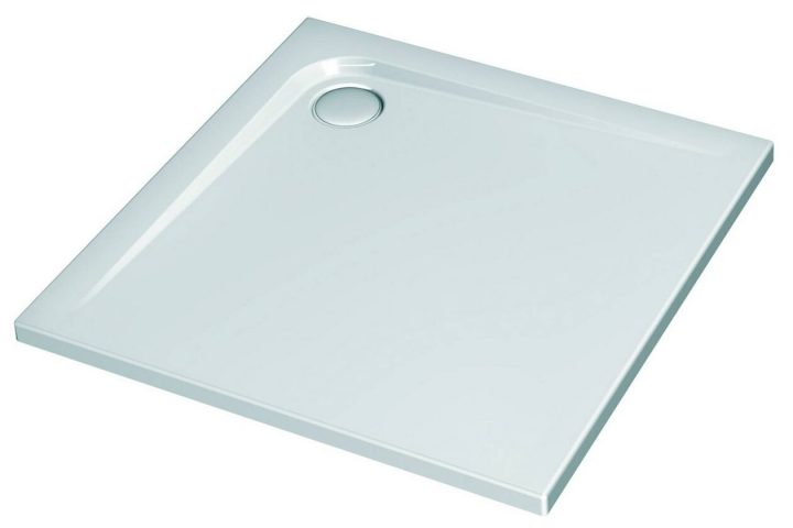 Receveur De Douche 70X70 Ideal Standard Ultra Flat 700X700X45Mm Carré Blanc  Alpin K193301 serapportantà Receveur De Douche 70X70