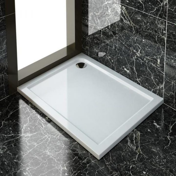 Receveur De Douche 80X100 Cm Plat Rectangulaire Bac À Douche tout Bac À Douche 80X100