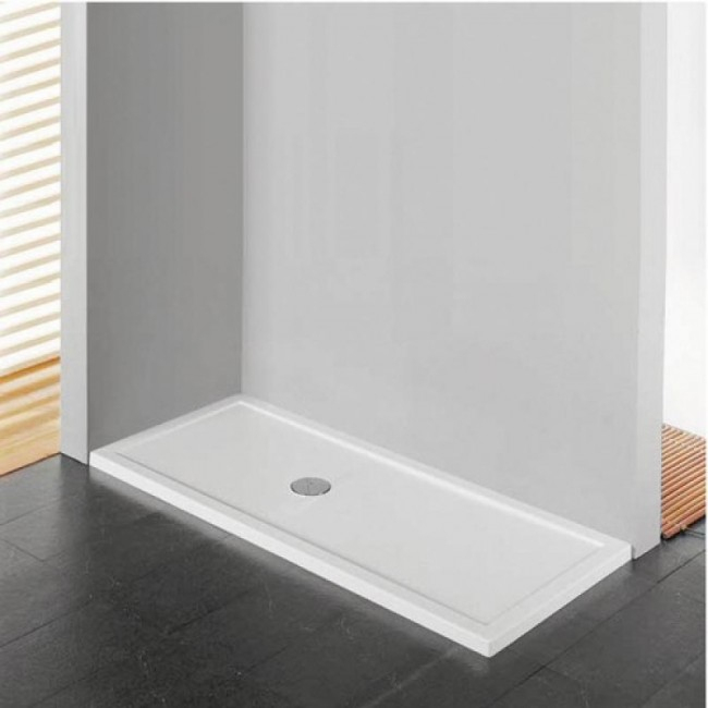 Receveur De Douche À Poser Extra-Plat 170X90 Cm – Olympic avec Poser Un Receveur De Douche A Carreler