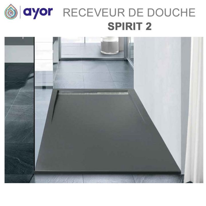 Receveur De Douche À Poser Résine Spirit 2 intérieur Receveur De Douche Resine