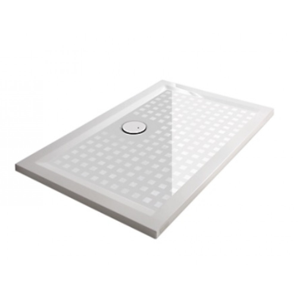 Receveur De Douche Antidérapant - Space Mineral Blanc Leda Sur Bricozor concernant Bac À Douche 70X70