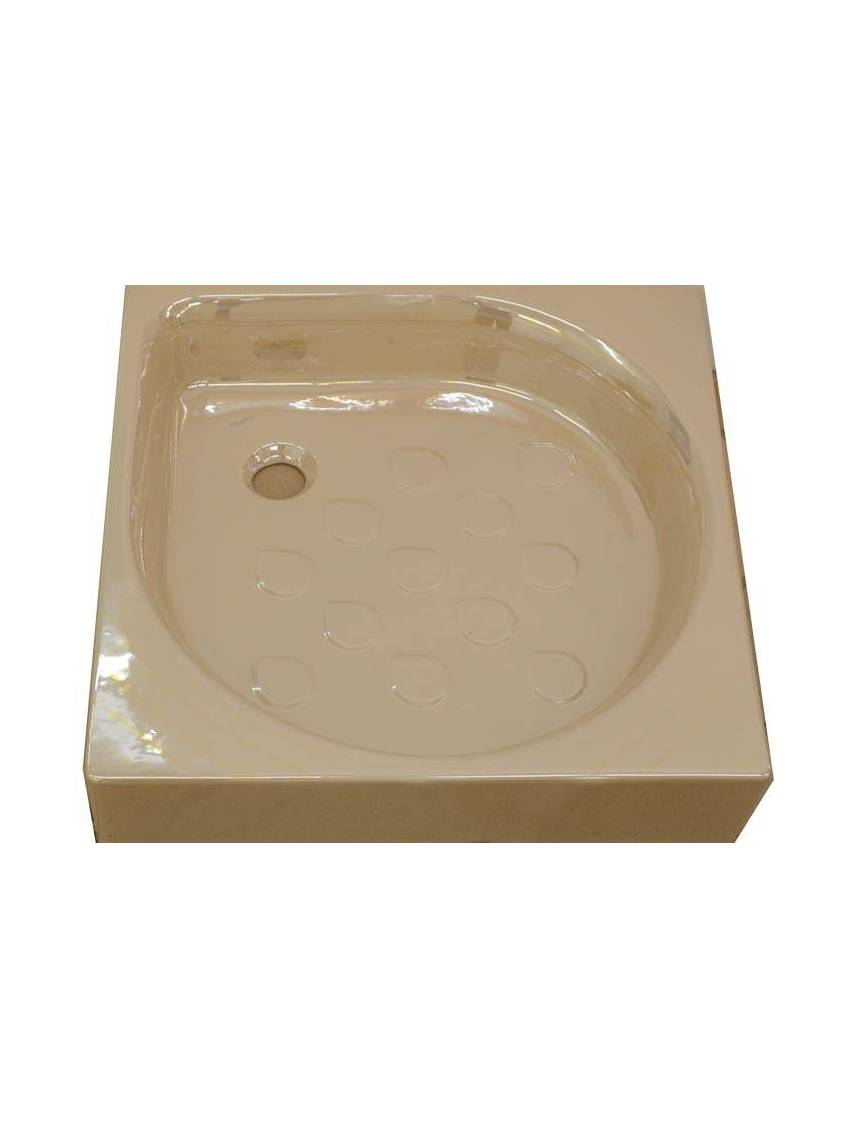 Receveur De Douche Beige Nacré 70X70 Cm Flaminia - Drive concernant Bac À Douche 70X70