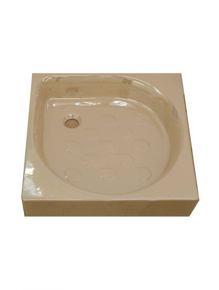 Receveur De Douche Beige Nacré 70X70 Cm Flaminia – Drive concernant Receveur De Douche 70X70