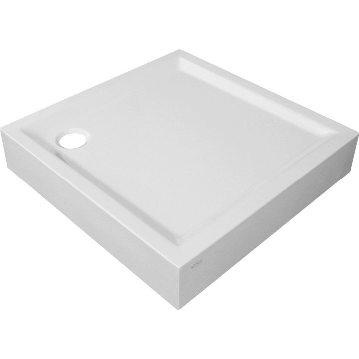 Receveur De Douche Carré L.80 X L.80 Cm, Acrylique Blanc à Receveur De Douche 140X90 Blanc